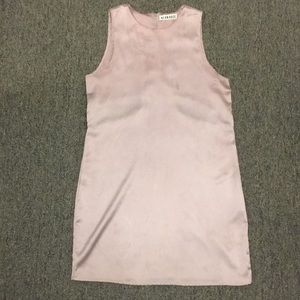 Neon rose cut out dress